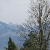 Kurzurlaub Brannenburg 2015 - 29.04.15 Riesenkopf <br>
Berge Richtung Osten vom Abstieg
