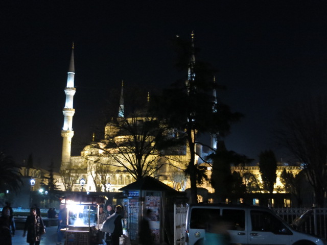 IMG_0043.JPG - Stadtführung Istanbul 2014 - 19.03.14  Hagia Sofia - Nachtaufnahme