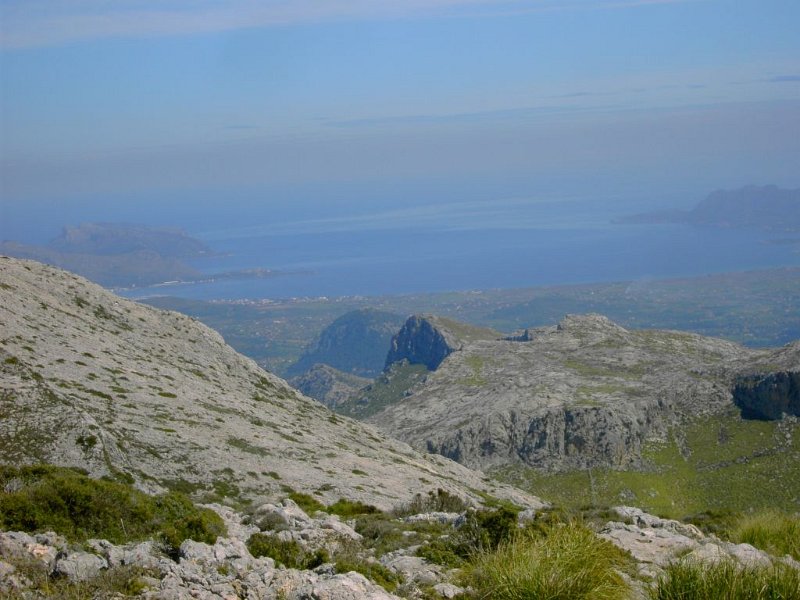 110331_Bucht_Alcudia.jpg - Mallorca-Wanderungen - 31.03.2011 Tomir  auf dem Weg zum Gipfel - Bucht von Alcudia 