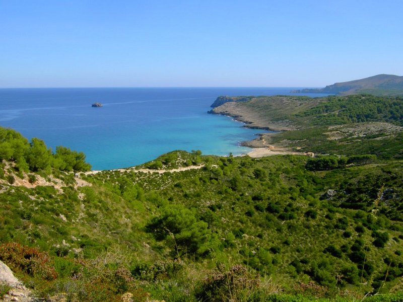 131016_Llevantes_Bucht_Zoom.jpg - Mallorca-Wanderungen - 16.10.2013   Llevantess - Bucht - Zoom