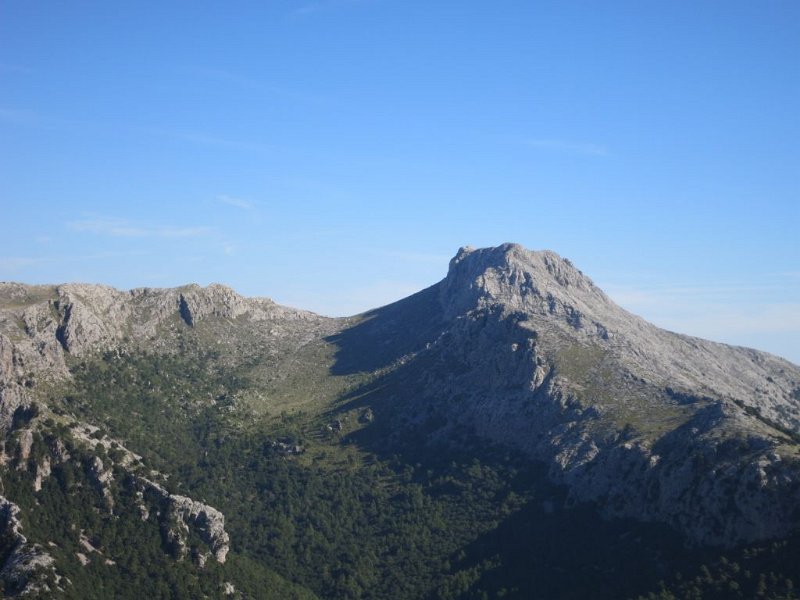 141010_Massanella.jpg - Mallorca-Wanderungen - 10.10.2014 Puig Tossals Verds   vom Gipfel, Galileu und Massanella