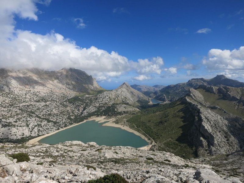 141014_Wasserstand_niedrig.jpg - Mallorca-Wanderungen - 13.10.2014 Sa Rateta   Cuber - wenig Wasser