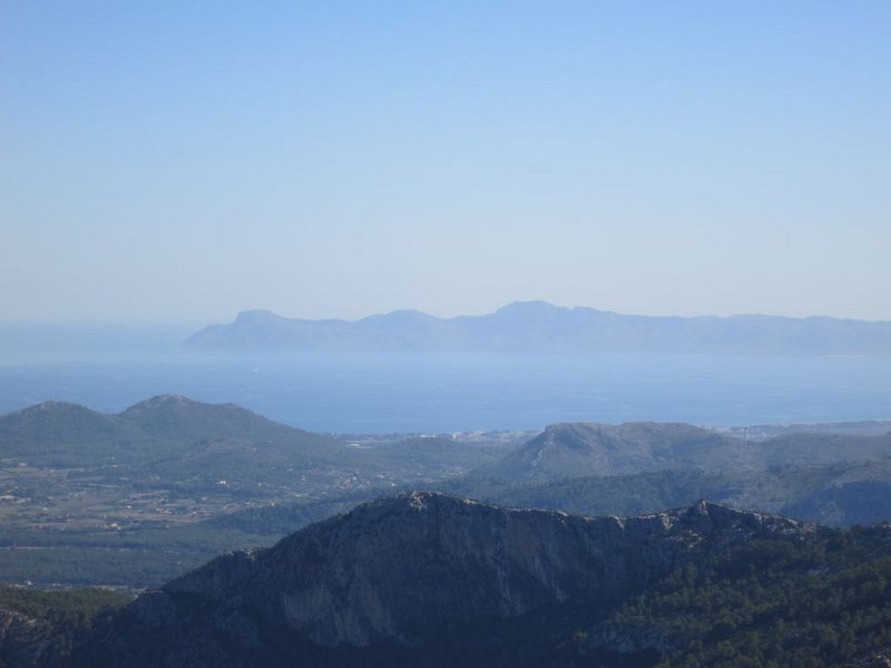 141024_Fartaritx_Bucht-Alcudia.jpg - Mallorca-Wanderungen - 24.10.2014 Cuculla de Fartaritx   vom Gipfel, Bucht von Alcudia