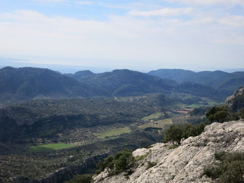 151016_Coma_Sema_2.jpg - Mallorca-Wanderungen - 16.10.2015 Sa Rateta, Na Franquesa  beim Aufstieg zum Rateta später - grünes Tal Coma Sema