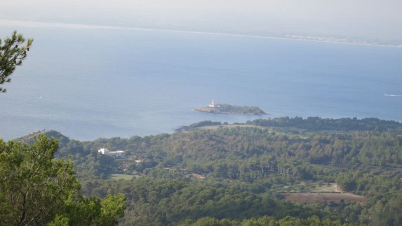 161029_Insel.jpg - Mallorca-Wanderungen - 29.10.2016  Sa Cova Tancada   an Sa Teula  -  Insel vor Alcanada