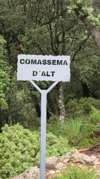 161021_Schild.jpg - Mallorca-Wanderungen - 21.10.2016 Comasema d' Alt   am Rückweg  -  Schild zur Region