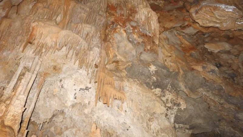 170331_Höhle_4.jpg - Mallorca-Wanderungen - 31.03.2017 Cova Cerada  in der Höhle  - Decke eines Raums