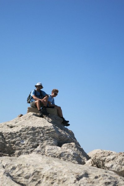 171012_Massanella.jpg - Mallorca-Wanderungen - 12.10.2017 Massanella von Son Macip (Abkürzung GR 221)  Lennart, Anton, Helmuth - on the top