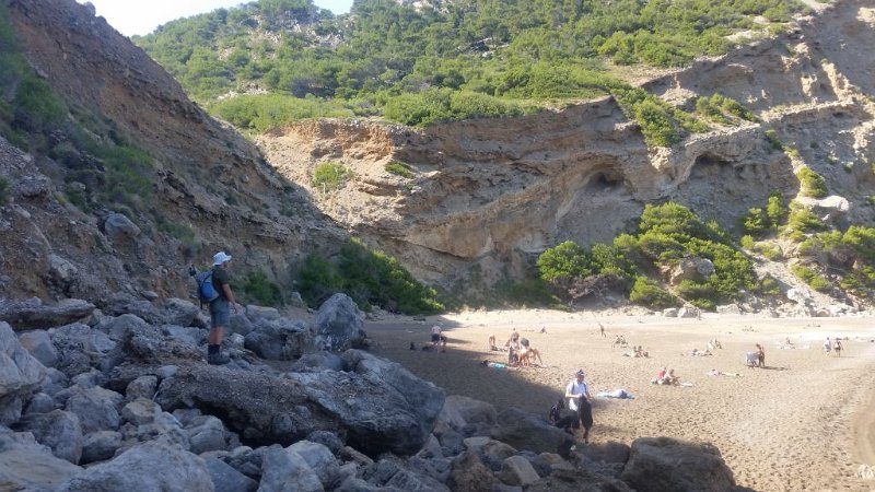 171013_Bucht_L.jpg - Mallorca-Wanderungen - 13.10.2017 Talaia und Platja  Lennart, Anton, Helmuth - die Bucht (Foto Lennart)