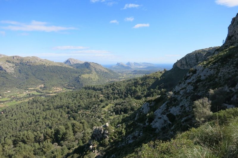 180312_Formentor.jpg - Mallorca-Wanderungen - 12.03.2018  cami del Ninot - cami de can Romi  vom Aufstieg  -  Richtung Cap Formentor