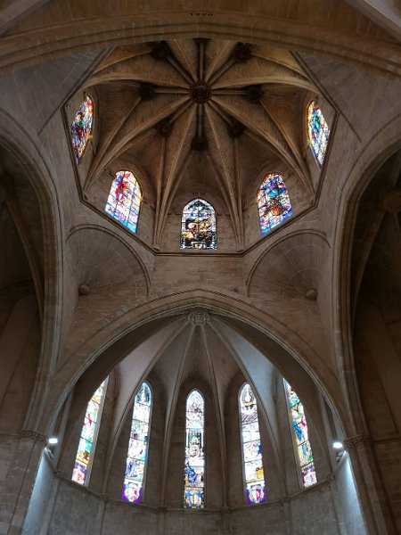 190312_Kuppel_A.jpg - Mallorca-Wanderungen - 13.03.2019 Sineu - in der Kirche  Kuppel (Foto Anton)