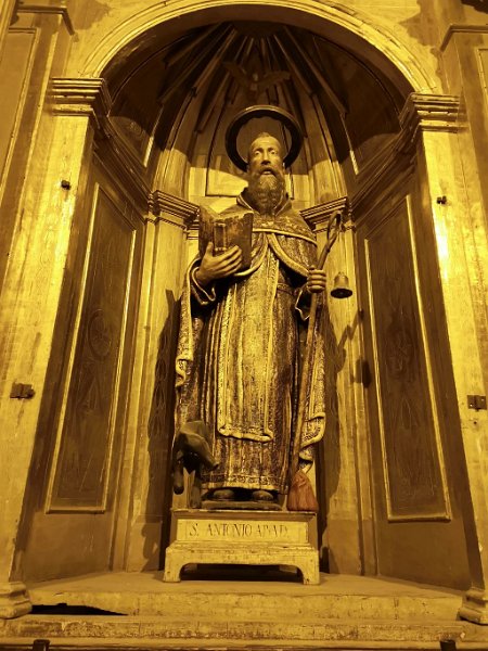 190313_Antonius_A.jpg - Mallorca-Wanderungen - 13.03.2019 Sineu - in der Kirche  Antonius (Foto Anton)