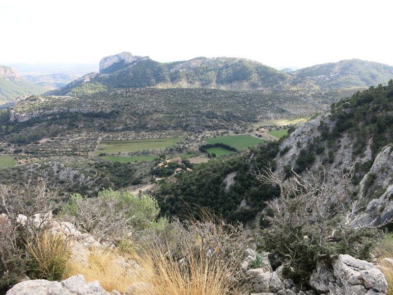 191016_ComaSema.jpg - Mallorca-Wanderungen - 16.10.2019 - Coma Sema, Barrancons - vom Ende des Aufstieges Barrancons  Finca Coma Sema