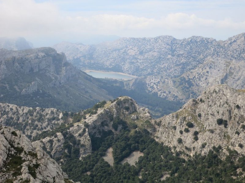 191018_Cuber.jpg - Mallorca-Wanderungen - 18.10.2019 - Massanella von Son Massip - vom Aufstieg  Stausee Cuber