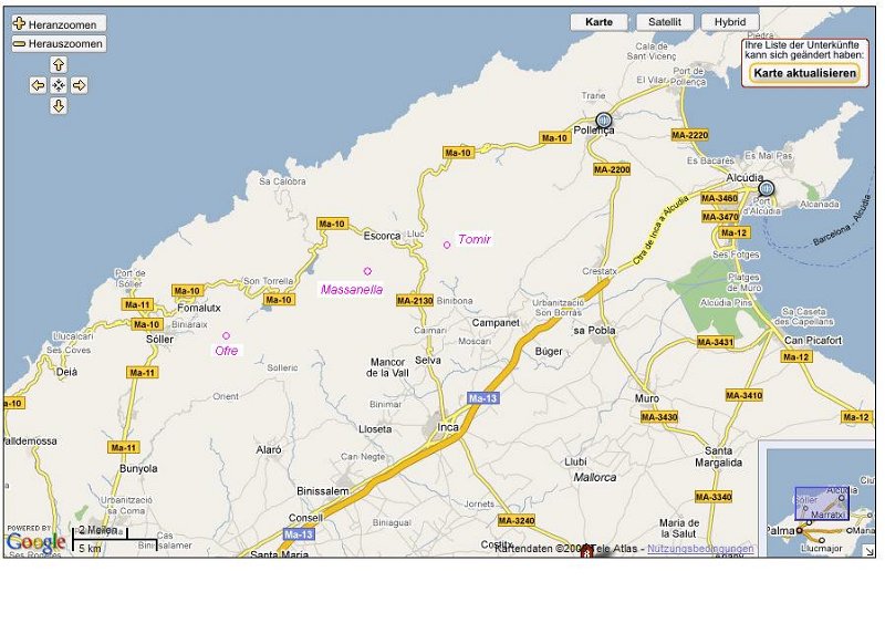 Karte.jpg - Mallorca-Wanderungen - Ausschnitt Karte  Ofre, Massanella, Tomir
