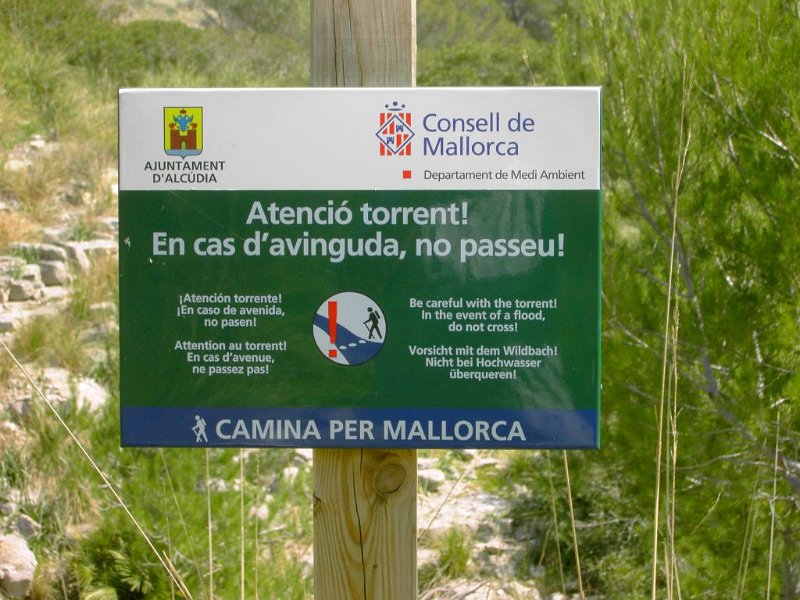 100319_Wildbach_Strand.jpg - Mallorca-Wanderungen - 19.03.2010 Talaia d' Alcudia  Hinweg - hier soll ein Wildbach sein  