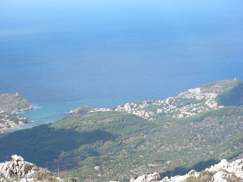 101018_Soller_Biniaraix_A.jpg - Mallorca-Wanderungen - 18.10.2010 Biniaraix  vom Gipfel Cosconar - Port de Soller (A)