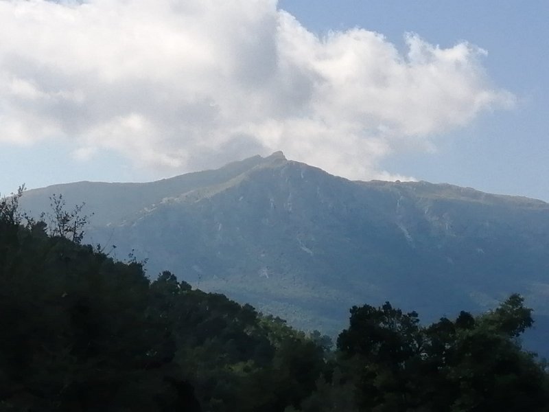 231006_Galileu_Massanella.jpg - Mallorca-Wanderungen Oktober 2023 - 06.10.23 - March-Binifaldo  vorne d'en Galileu, hinten Massanella