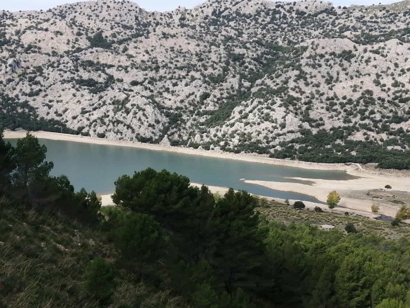 231014_Cuber.jpg - Mallorca-Wanderungen Oktober 2023 - 14.10.23 - Um den Tossals Verds (460 Hm, 25k)  Stausee Cúber