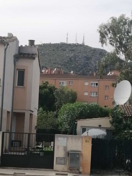 231023_Gipfel.jpg - Mallorca-Wanderungen Oktober 2023 - 23.10.23 - Puig Sant Marti   Gipfel von unten