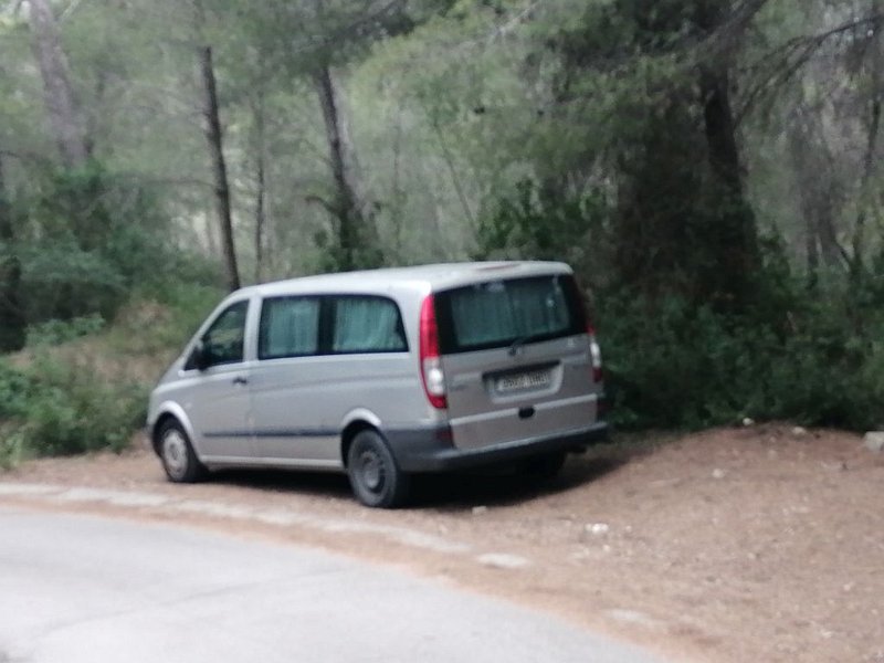 240324_Bestatter.jpg - Mallorca-Wanderungen März 2024 - 24.03.24 - Puig St. Marti  auch ein Bestatter ist unterwegs 