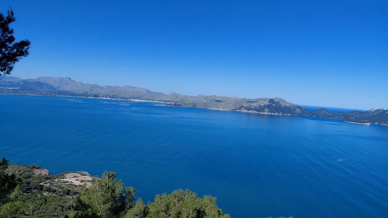 260317_Bucht_Pollenca.jpg - Mallorca-Wanderungen März 2026 - 17.03.26 - Penyal Rojo (de Migdia) (220Hm, 4km, 8k)   Bucht von Pollenca