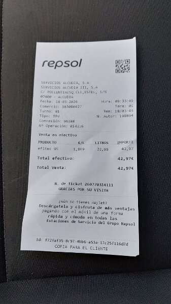 260318_Tanken.jpg - Mallorca-Wanderungen März 2026 - 18.03.26 - Alaró-Refugi (480 Hm, 16 km, 28k)   Tanken günstiger als in Deutschland