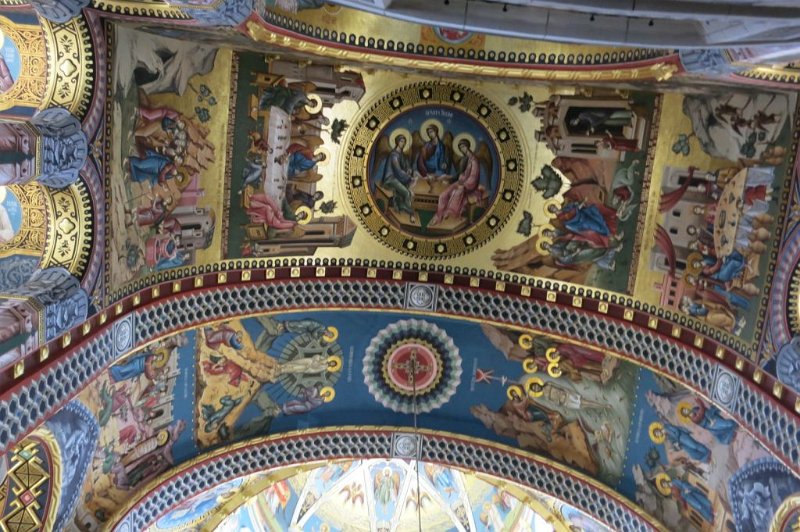 180528_Arad_Ortodoxe_Kirche_Decke.jpg - Sanktanna-Besuch 2018 - 28.05.2018 - Arad   Orthodoxe Kirche - Wandmalerei Decke