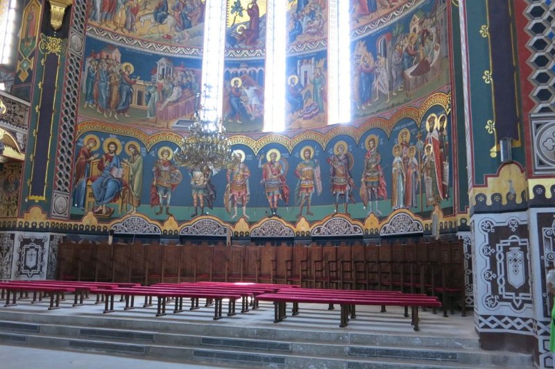 180528_Arad_Ortodoxe_Kirche_rechts.jpg - Sanktanna-Besuch 2018 - 28.05.2018 - Arad   Orthodoxe Kirche - Wandmalerei rechte Seite