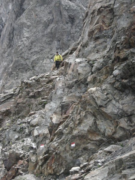 110719_Scheiblerabstieg.jpg - Hüttenwanderung Verwall - 19.07.2011 - Abstieg vom Scheibler Markus, Helmuth