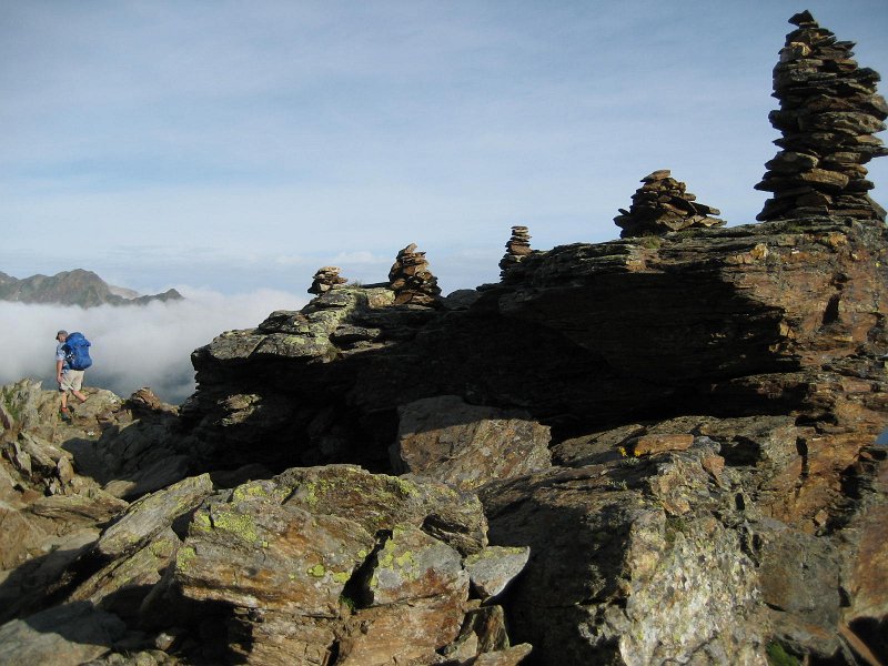 130729_Steinmaennchen.jpg - Hüttenwanderung Verwall - 29.07.2013 - Steinmännchen  Markus, Helmuth 