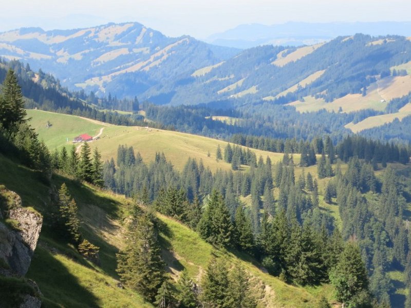 150822_Alpe_Gund.jpg - 22.08.2015 - Steineberg, Stuiben - vom Steineberg-Gipfel: Gund Alpe  Helmuth 