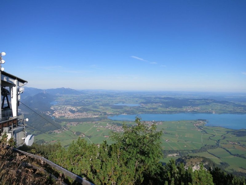 150829_Füssen_Forggensee.jpg - 29.08.2015 - Tegelberg-Kenzenhütte über Gabelschrofensattel mit Abstecher zur Krähe (2.012 m) - Füssen mit Forggensee  Elisabeth, Anton, Helmuth