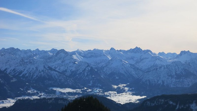 170128_Hoerner_SW.jpg - 28.01.2017 - Hörner - vom Weiherkopf, Berge Richtung Südwesten  Elisabeth, Helmuth
