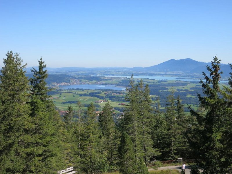 190922_Seen.jpg - 21.09.2019 - Burgruine Falkenstein vom Alatsee - vom Kriegerdenkmal - Seen um Füssen  Emil, Helmuth